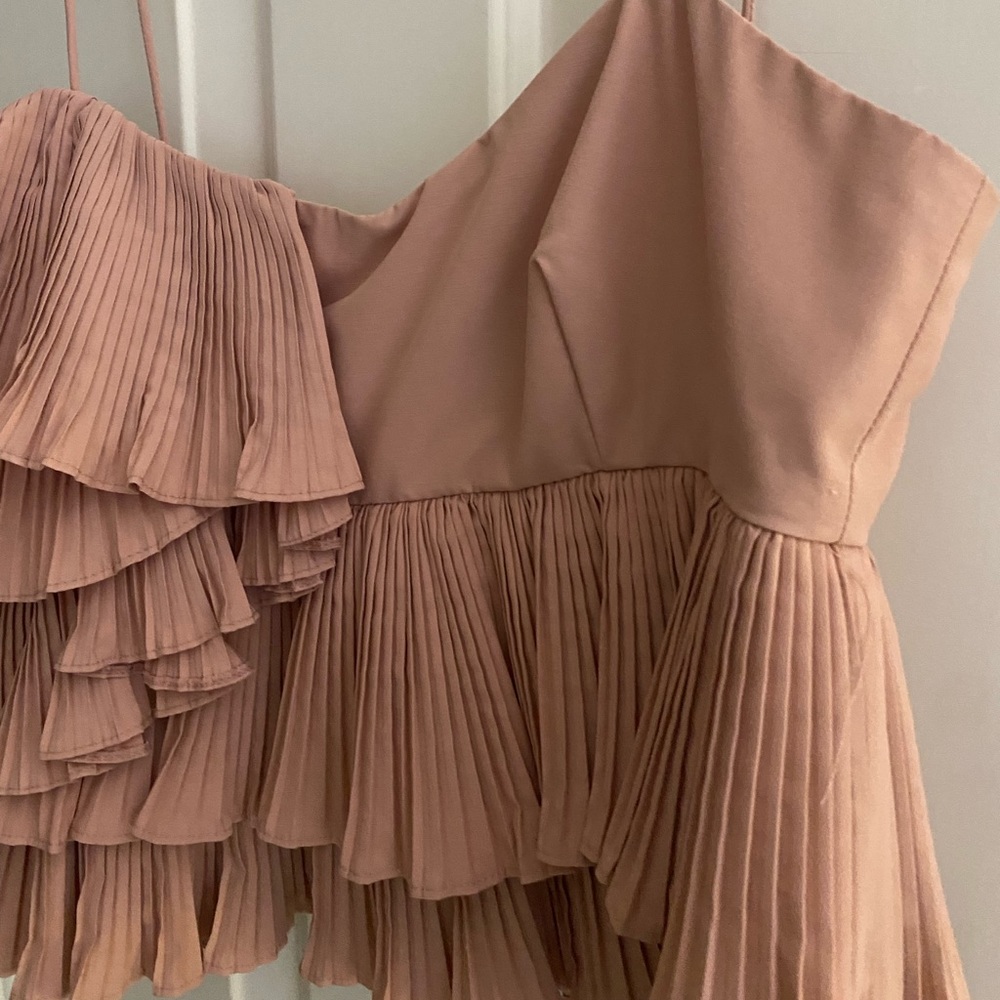 Zara Pink Ruffle Tank Top - Picture 6 of 8